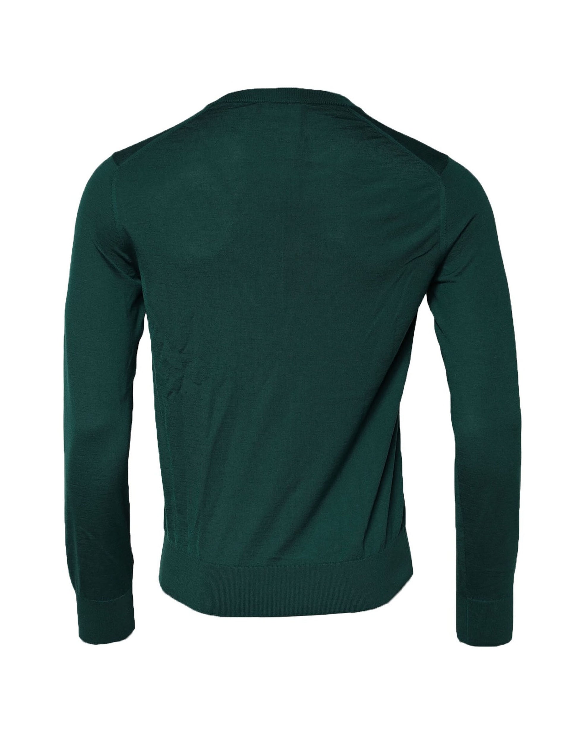 Green Cashmere Crew Neck Sweatshirt Sweater