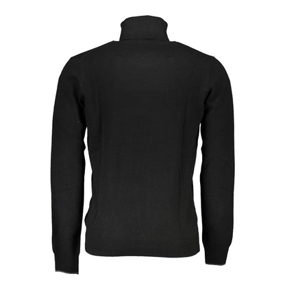 Black Poliammide Men Sweater