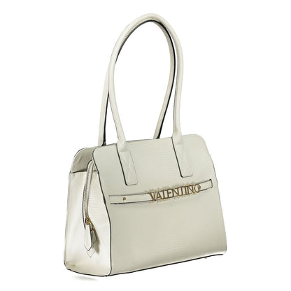 White Polyurethane Womens Bag