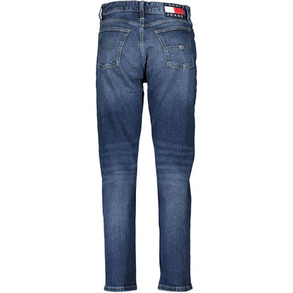 Blu Cotton Women Jeans Slim Ankle