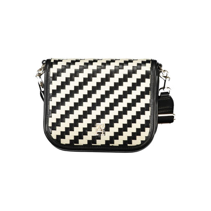 Black Polyurethane Women Handbag