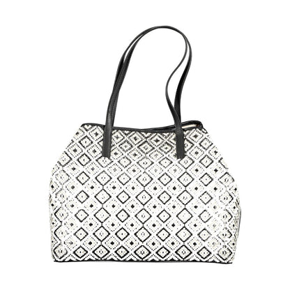 Black Polyurethane Women Handbag