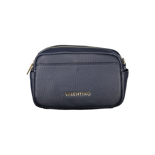 Blu Polyurethane Women Shoulder Bag