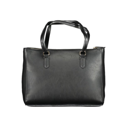 Black Polyurethane Women's Bag