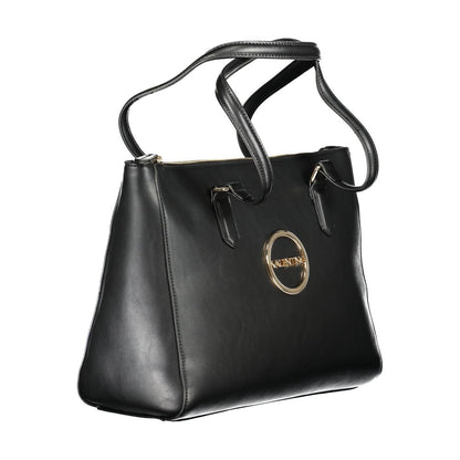 Black Polyurethane Women's Bag