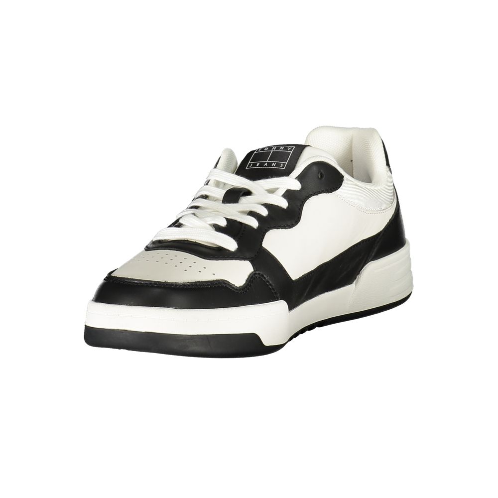 Black Polyurethane Men Sneaker