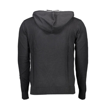 Black Cotton Men's Sweater