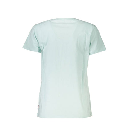 Azzurro Cotton Women T-Shirt