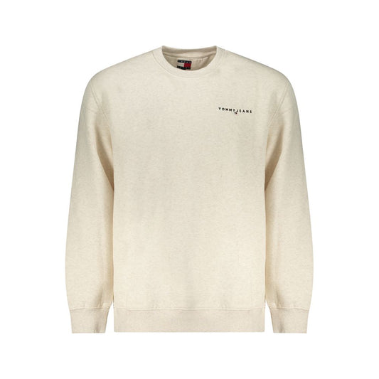 Beige Cotton Men Sweater
