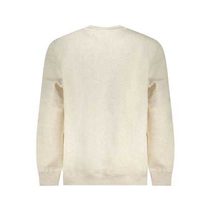 Beige Cotton Men Sweater