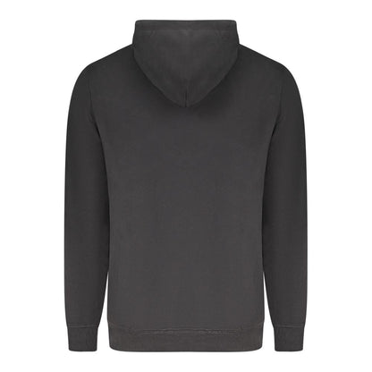 "Black Cotton Men's Hoodie"
