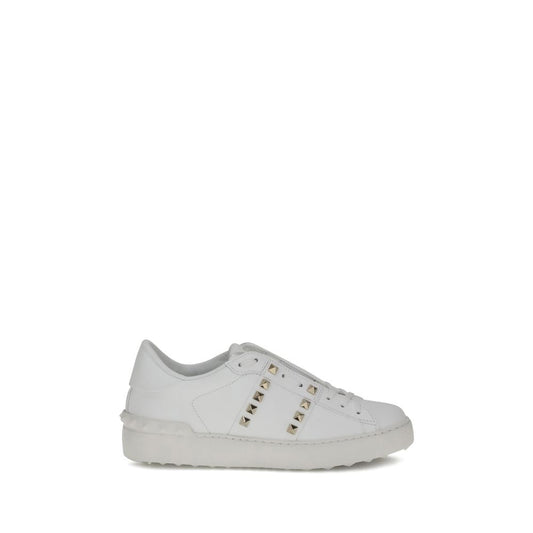 White Calf Leather Bos Taurus Low Top Sneakers
