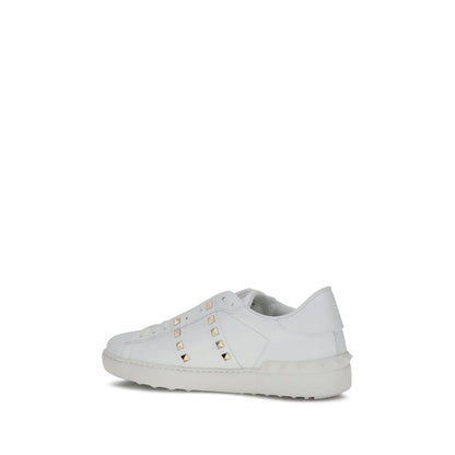 White Calf Leather Bos Taurus Low Top Sneakers