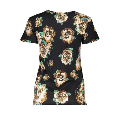 Black Cotton Women's T-Shirt
