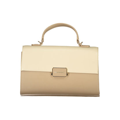 Beige Polyurethane Women's Bag