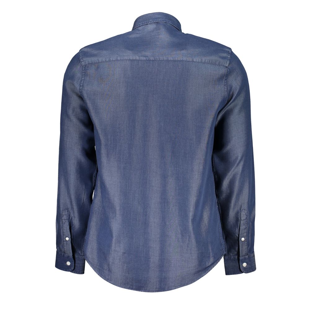 Blue Lyocell Men's Shirt