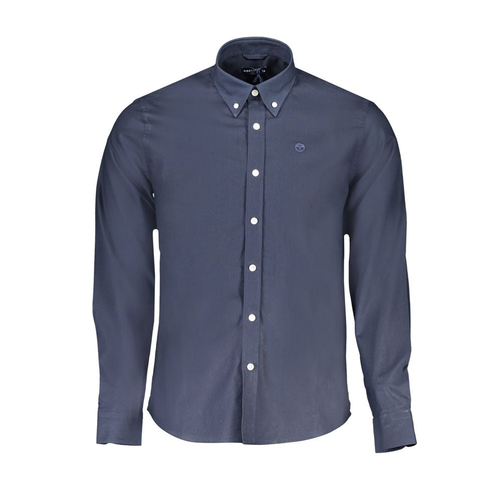 Blue Organic Cotton Men Shirt