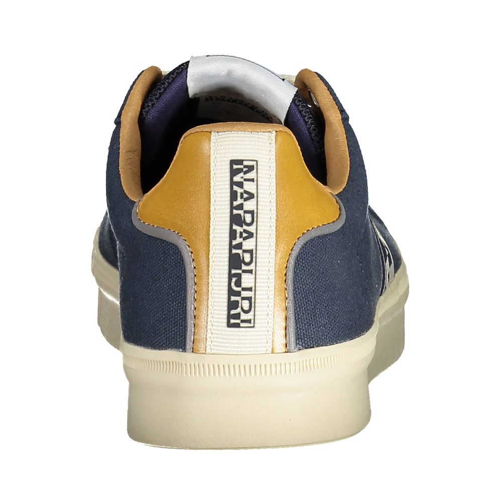 Blue Polyester Men Sneaker