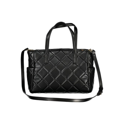 Black Polyurethane Women's Bag