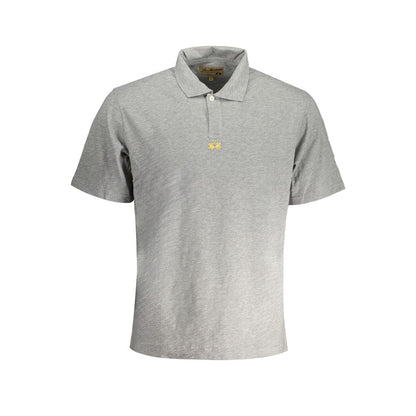 Brown Cotton Men Polo Shirt