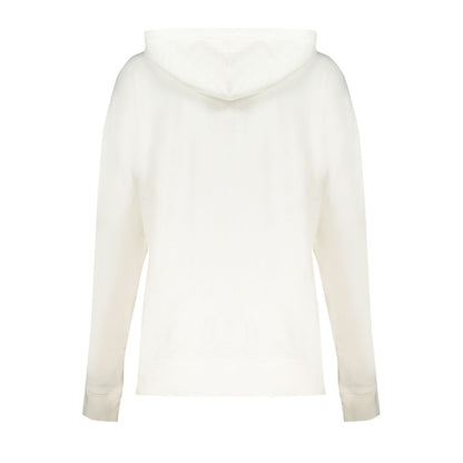 White Cotton Women's Hoodie