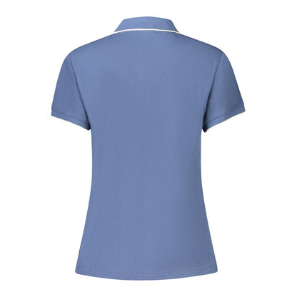 Blue Modal Women Polo Shirt