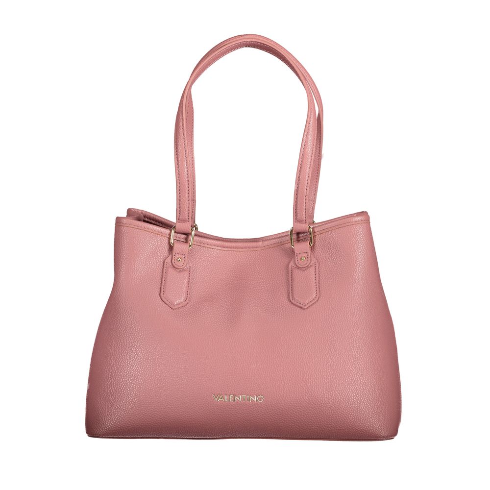 Pink Polyethylene Women Handbag