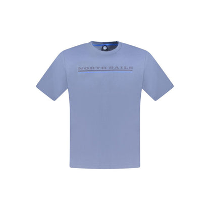 Blu Cotton Men T-Shirt