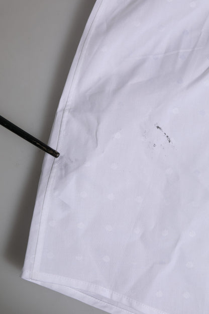 White Cotton GOLD Long Sleeves Formal Shirt