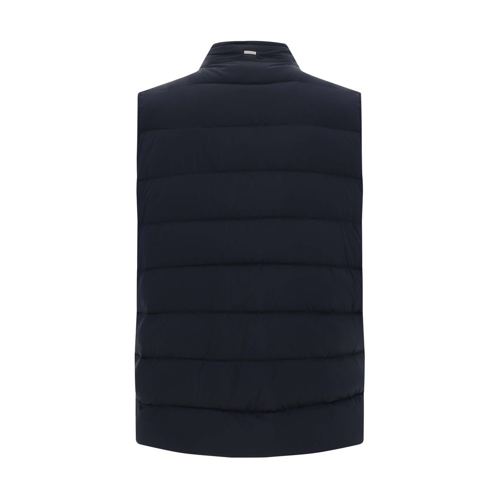 Black Polyamide Sleveless Jacket