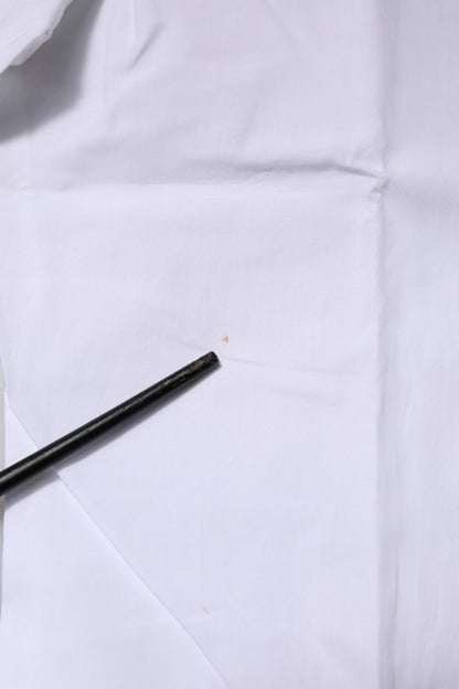 White Cotton GOLD Long Sleeves Formal Shirt