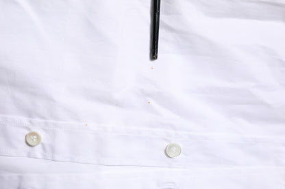 White Cotton GOLD Long Sleeves Formal Shirt