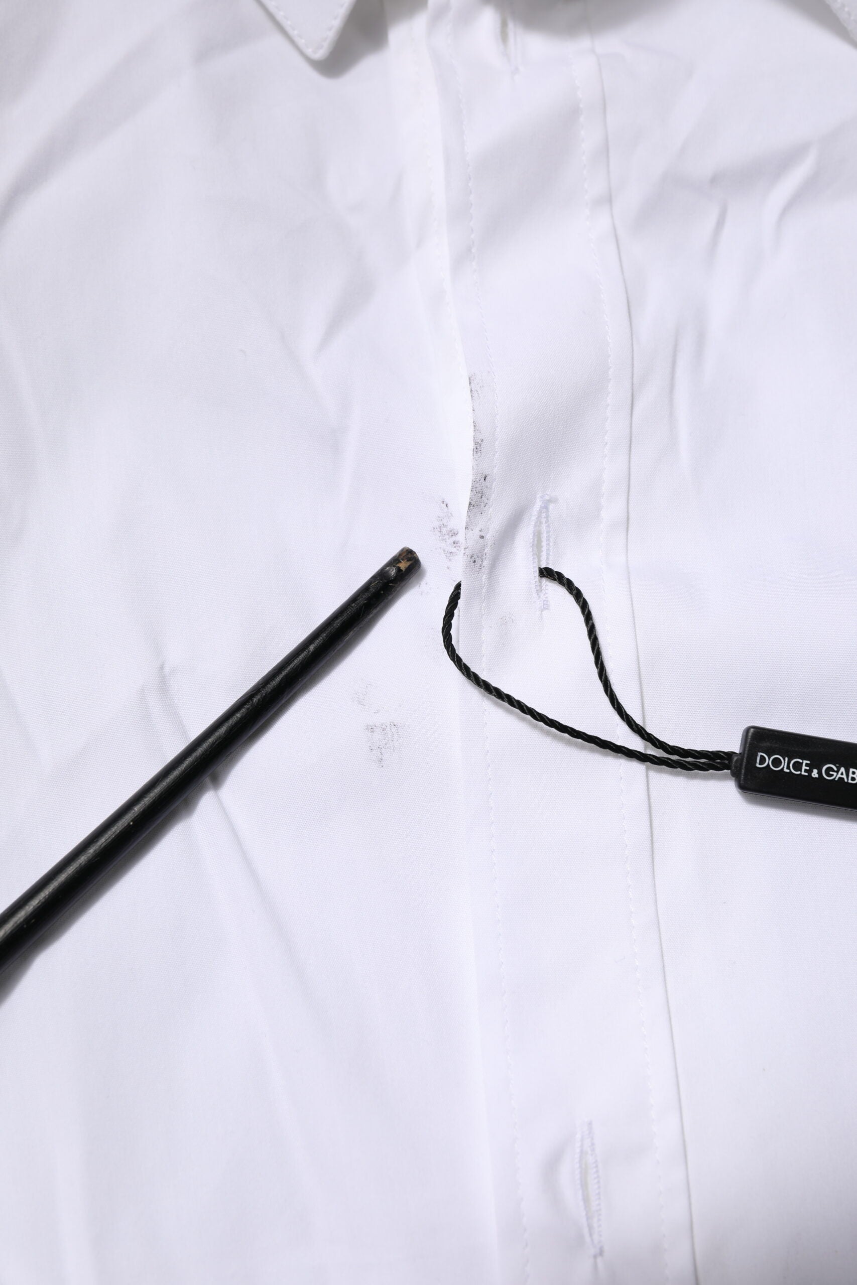 White Cotton GOLD Long Sleeves Formal Shirt