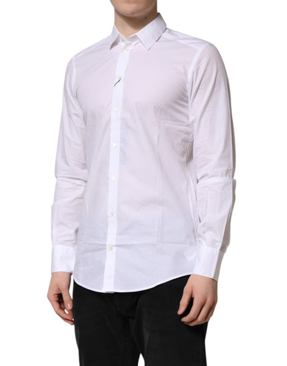 White Collared Long Sleeves Dress Formal Shirt