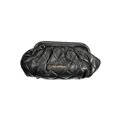 Black Polyurethane Women Handbag