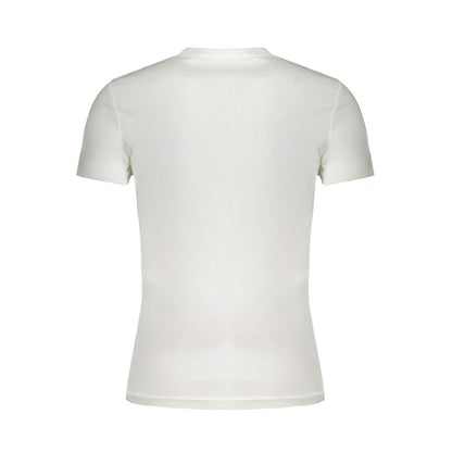 White Cotton Men T-Shirt