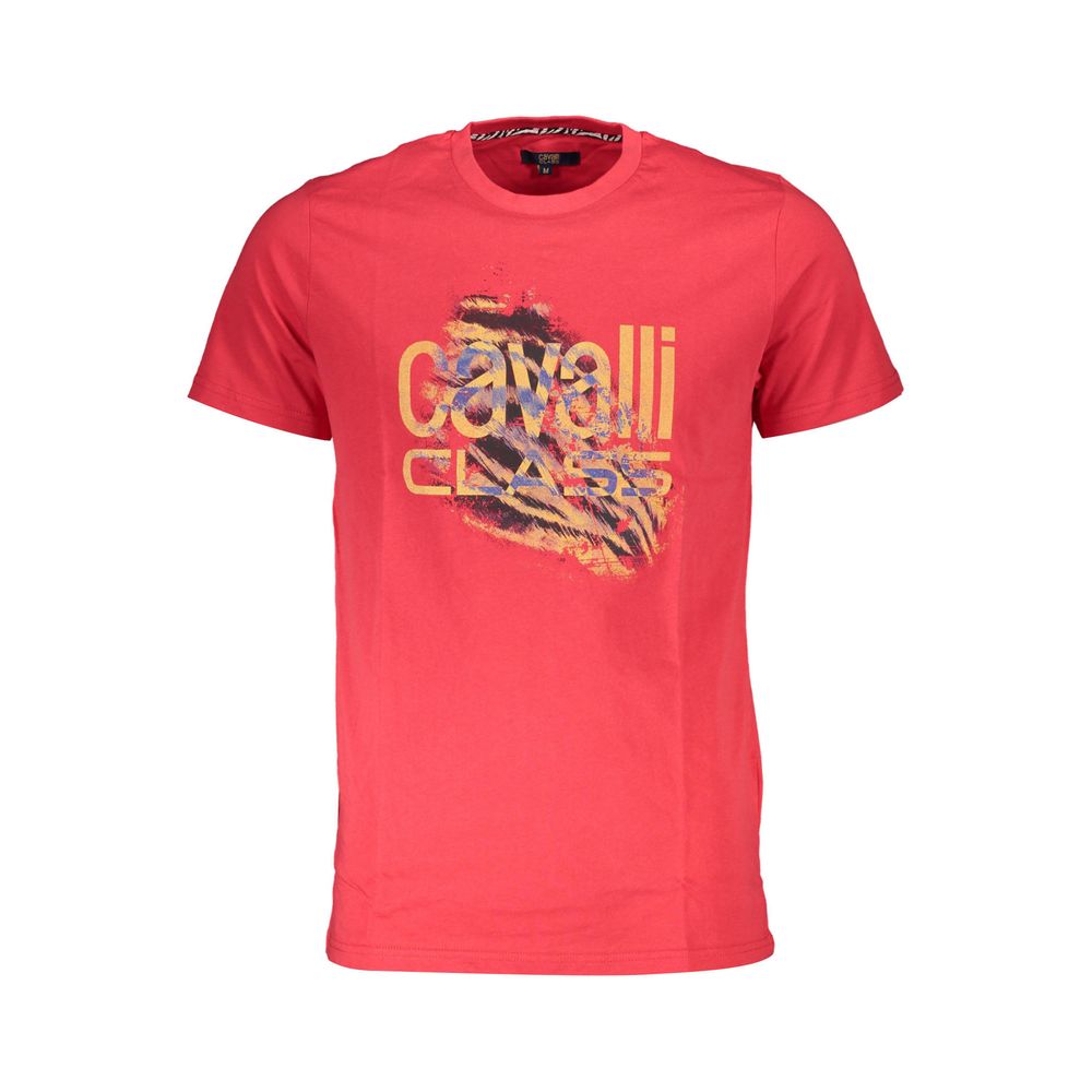 Red Cotton Men T-Shirt