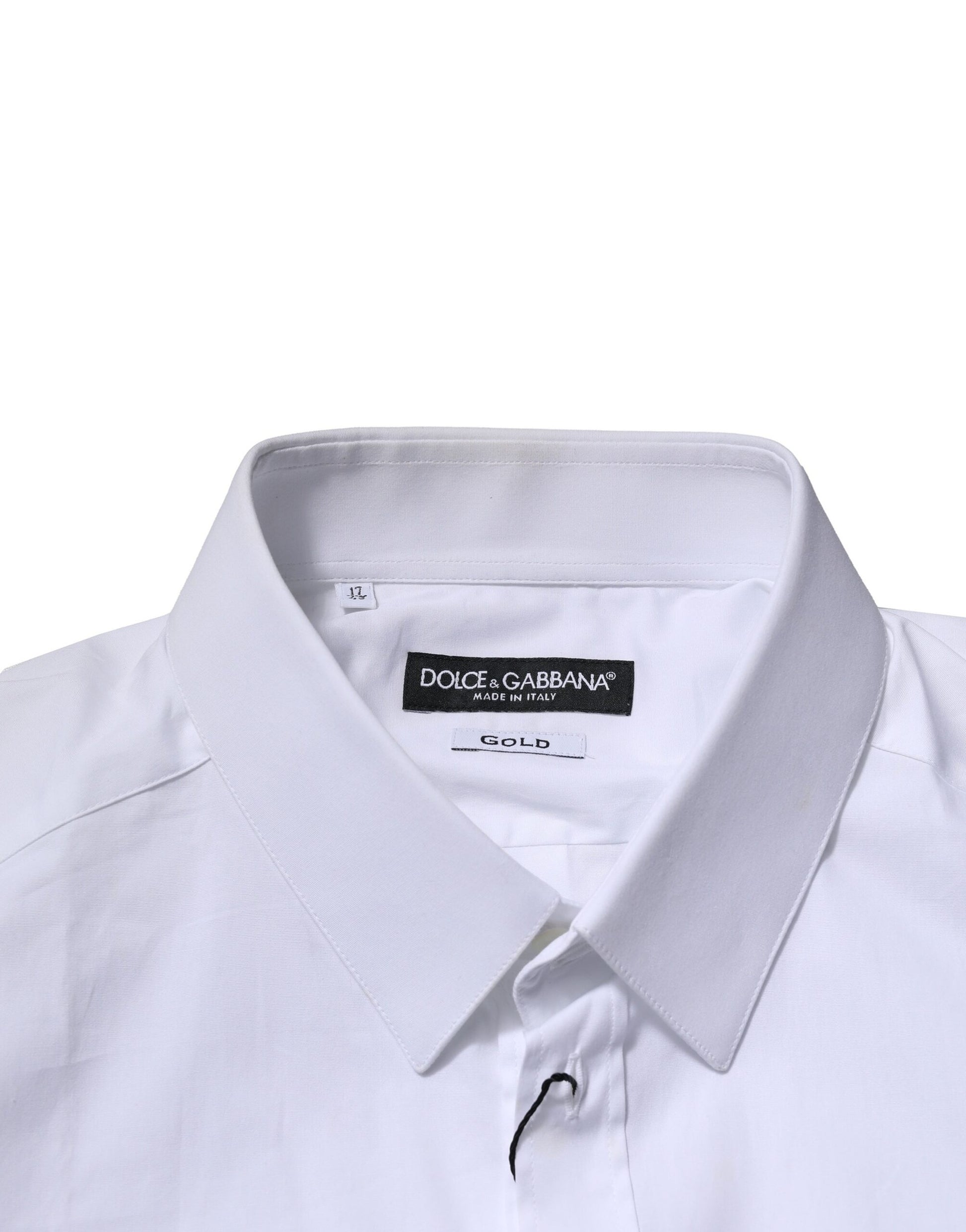 White GOLD Long Sleeves Dress Formal Shirt