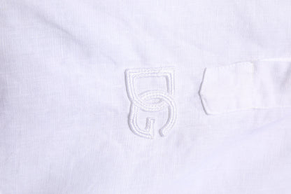 White Linen Long Sleeves Casual Men Shirt