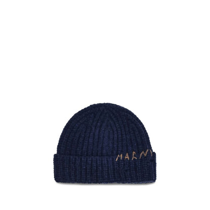 Blue Wool Beanie