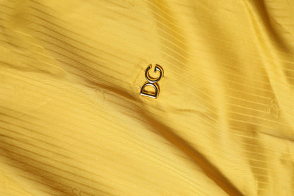 Mustard Collared Short Sleeves Blouse Top