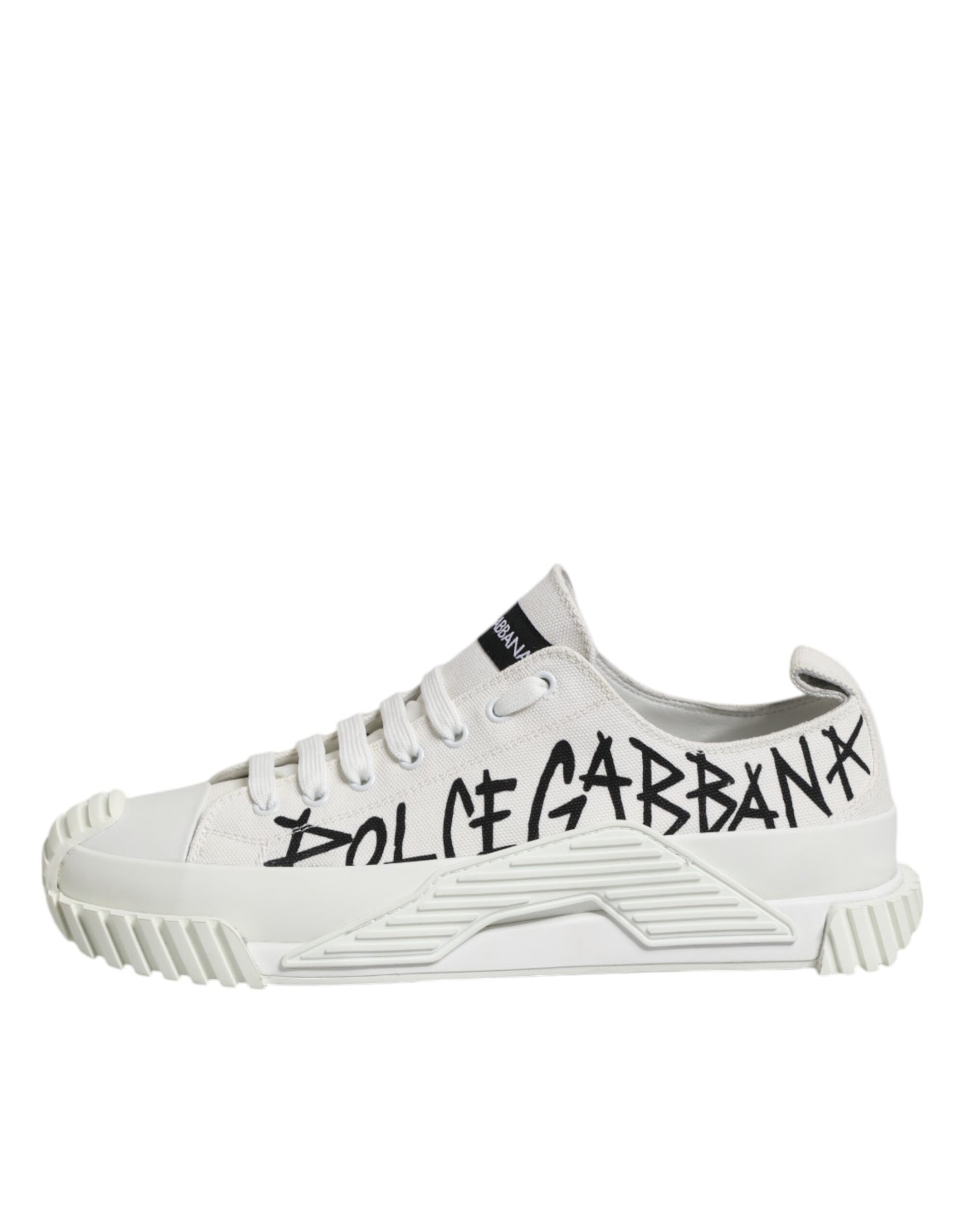 White Cotton NS1 Low Top Sneakers Shoes