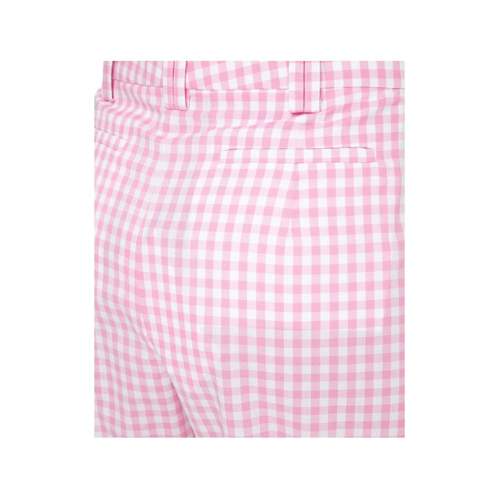Pink Cotton Women Pants