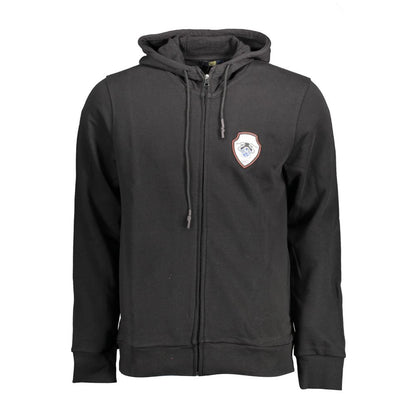 Black Cotton Men's Hoodie