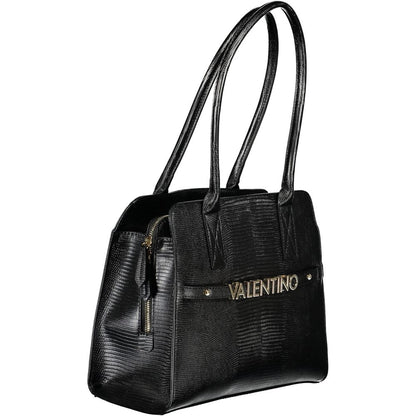 Black Polyurethane Women's Bag
