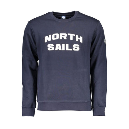 Blue Cotton Men's Sweatshirt