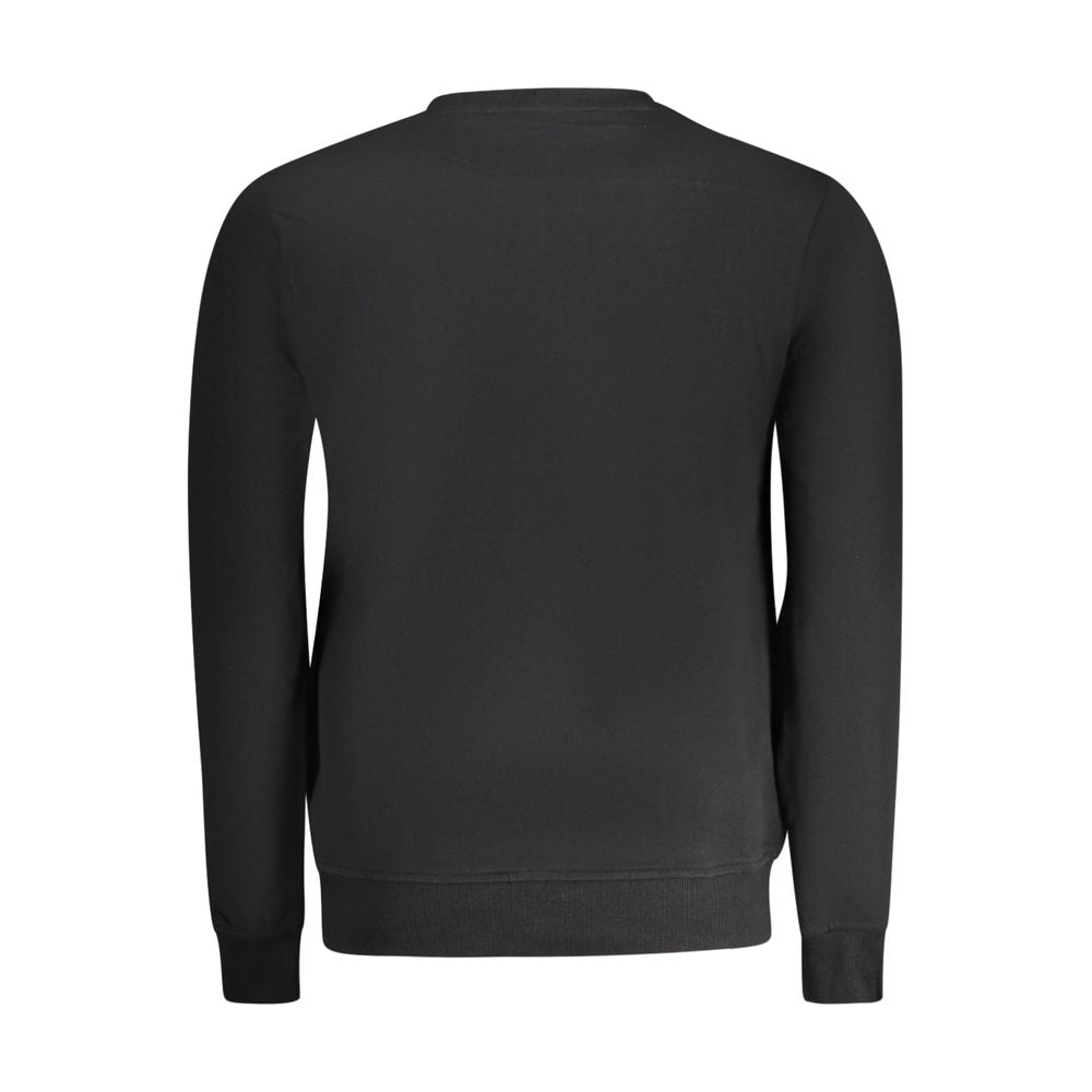 Black Cotton Men Sweater