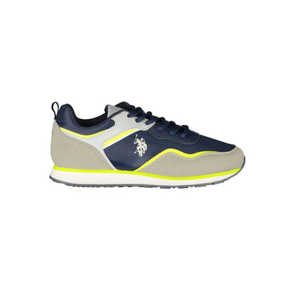 Blue Polyester Women Sneaker