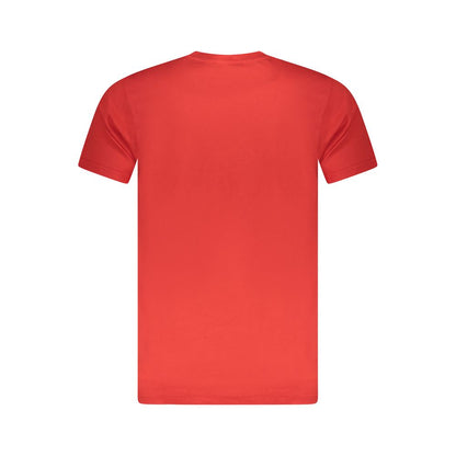 Red Cotton Men T-Shirt