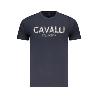 Blu Cotton Men T-Shirt